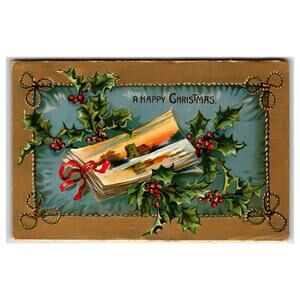 Vintage 1908 Embossed Christmas Postcard by Raphael Tuck & Sons